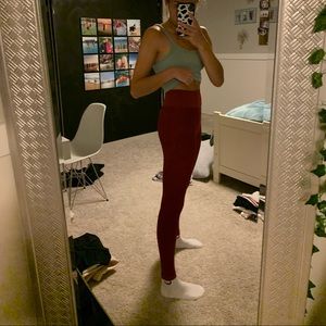 maroon leggings from amazon
